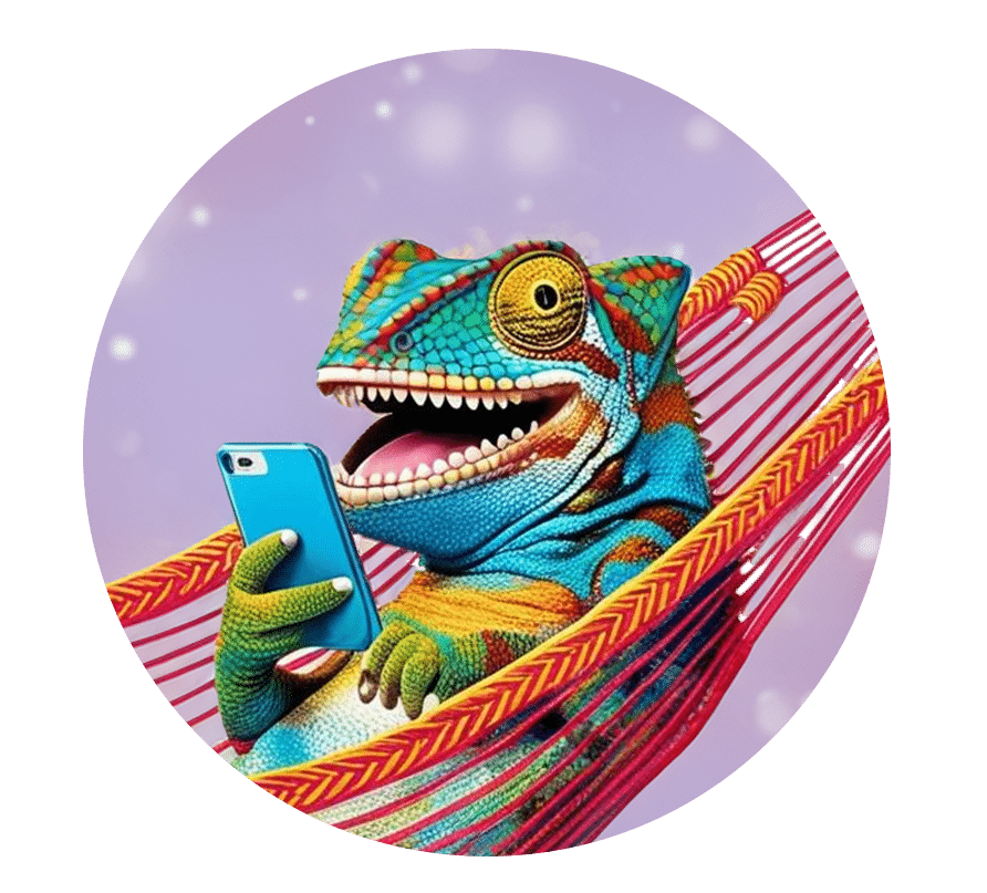 Kameleon-rond